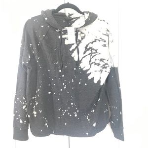 Torrid Bleached Splattered Hoodie NWT